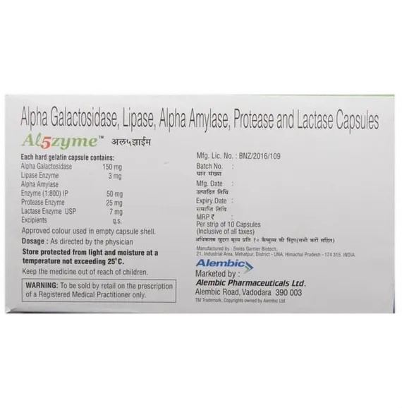 al5zyme capsule 10's